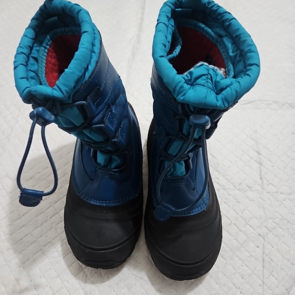 The North Face Kids Snow Boots Blue and Black Winter Boots Sz 4